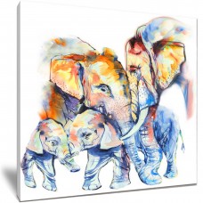Beautiful Elephant Family