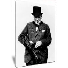 Winston Churchill Tommy Gun