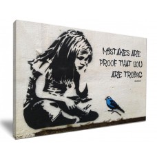 Little Girl Blue Bird Quote By Banksy