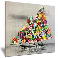Setting Sail Graffiti Art By Banksy