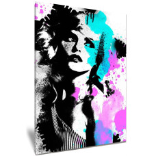 Blondie Debbie Harry Pop Rock Band Colour Splash Art