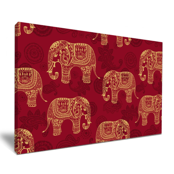 Indian Style Mandala Elephants