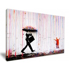 Singing In The Rain By Banksy