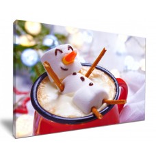 Happy Melting Marshmallow Snowman