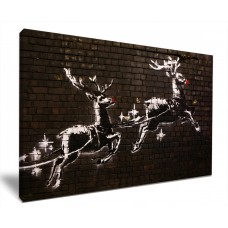 Festive Reindeers By Banksy