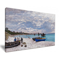 The Beach at Sainte by Claude Monet
