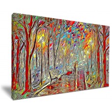 PSYCHEDELIC FOREST PAINTING